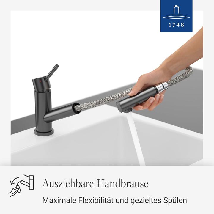 Produktbild Villeroy & Boch Como Shower Niederdruck Küchenarmatur, aus Edelstahl