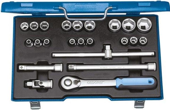 Gedore Dopsleutelset metrisch 1/ (32 mm, 19 mm, 12 mm, 24 mm, 14 mm, 22 mm, 16 mm, 23 mm, 10 mm, 21 mm, 18 mm, 27 mm, 31 mm, 17 mm, 11 mm, 15 mm, 26 mm, 30 mm, 8 mm, 28 mm, 9 mm, 29 mm, 13 mm, 20 mm, 25 mm)