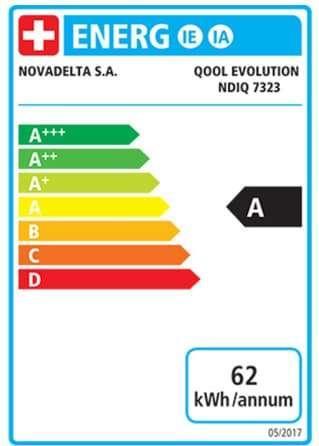 Label énergétique Delta Q Maq.Qool Evolution Noir (DELTA Q)