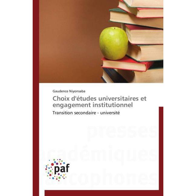 Choix d'études universitaires et engagement institutionnel, Fachbücher