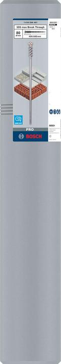 Produktbild Bosch Professional Zubehör PRO SDS max-9 Break Through Bohrer, 80 x 450 x 600 mm (80 mm)