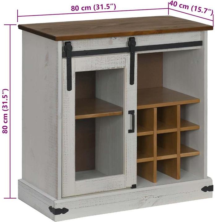 Image du produit vidaXL Sideboard (80 x 40 x 80 cm)