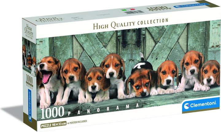 Image du produit Clementoni Puzzle 1000 Panorama Beagles (1000 pièces)