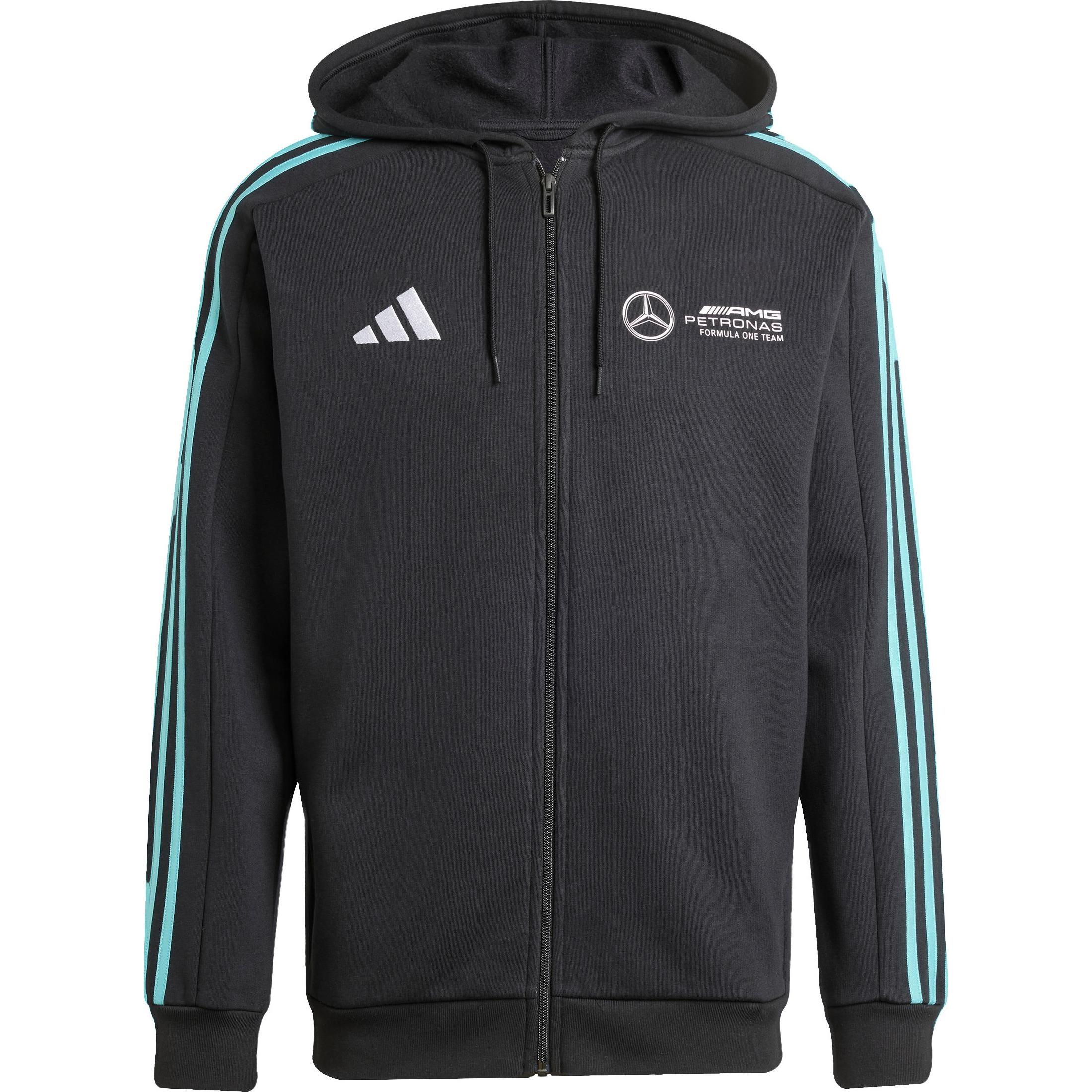 adidas, Herren, Pullover, Mercedes DNA FZ HD, Weiss, Schwarz, (M)
