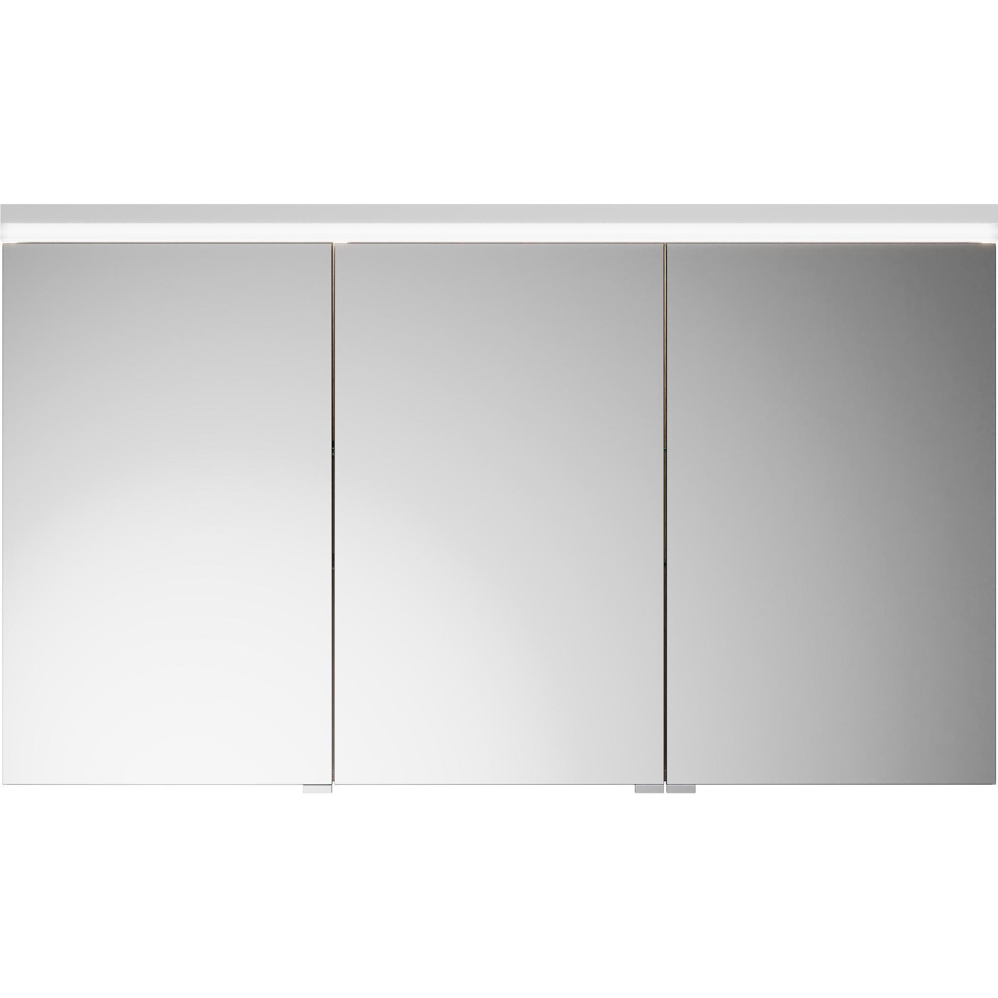 burgbad, Spiegelschrank, Lin20 Spiegelschrank LED-Beleuchtung inklusive LED-Waschtischbeleuchtung, 3 Türen, 1200x700