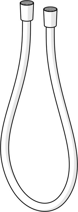 Actual product image Hansa shower hose, 2000 mm, chrome (200 cm)