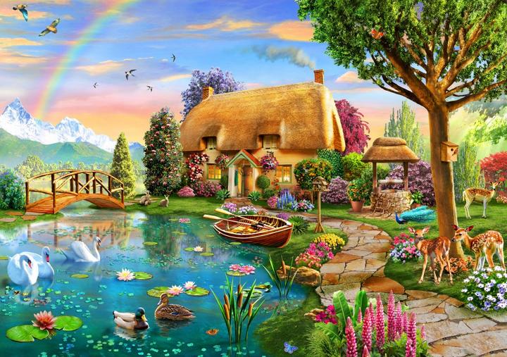Immagine prodotto Bluebird Puzzle 2000 pezzi Lakeside Cottage (2000 pezzi)