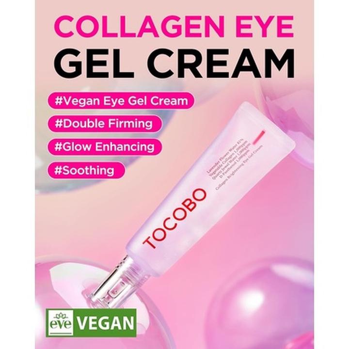 Immagine prodotto Tocobo Crema gel occhi illuminante al collagene 1,73 oz 49g Acqua di quarzo Estratto di acqua di lavanda (Gel per la cura degli occhi, 30 ml, Notte)