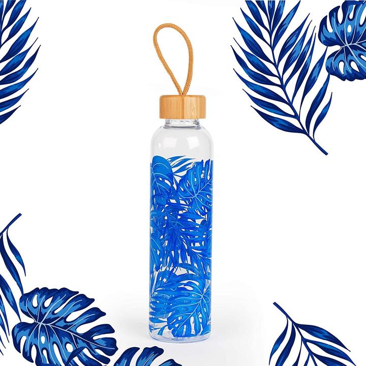 Actual product image CM06992 Rainforest Glass Bottle 750 ml with Bamboo Lid (0.75 l)