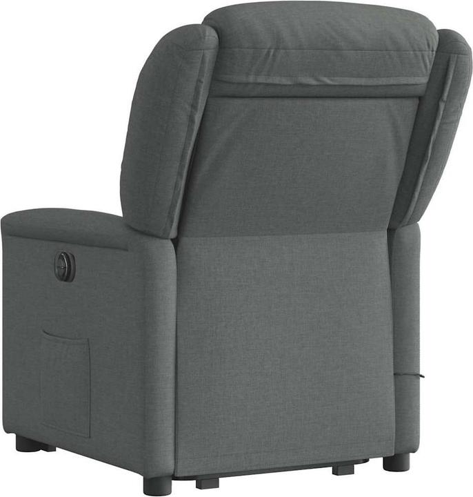 Immagine prodotto VidaXL Poltrona massaggiante con ausilio per la risalita in tessuto grigio scuro