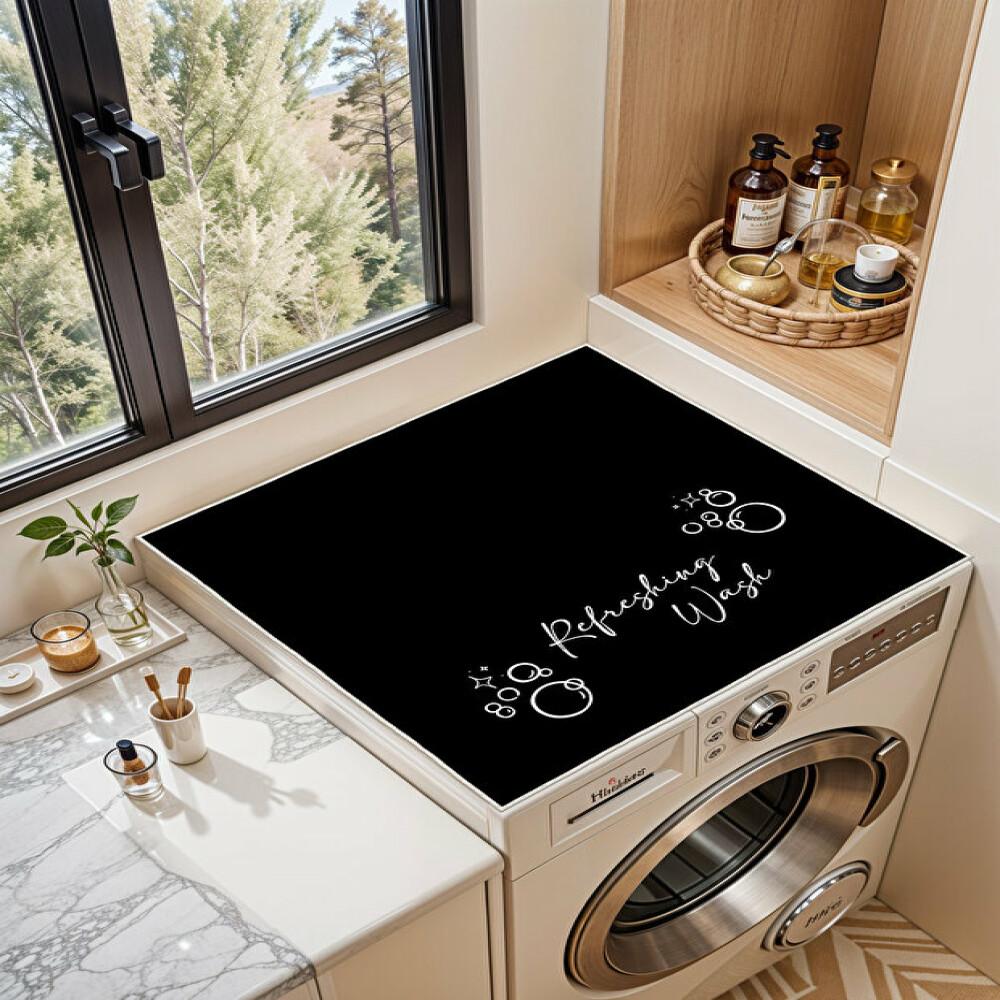 Miqna Wasserdichte Waschmaschinenmatte Deluxe, Rutschfest, Grau – Erfrischende Wäsche, Accessori per asciugatrici