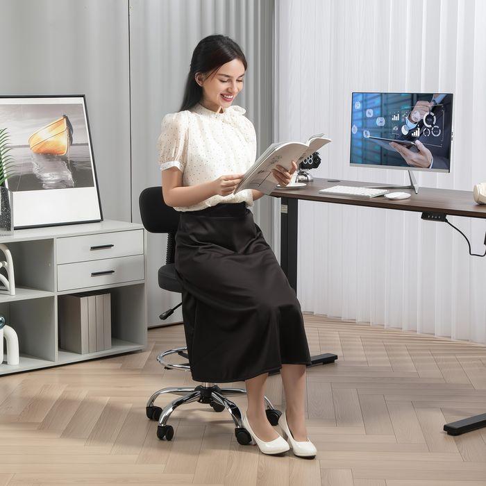 Produktbild Swisshandel24 Bürostuhl Ergonomischer Zeichenstuhl, Höhenverstellbar Computerstuhl mit Fussring