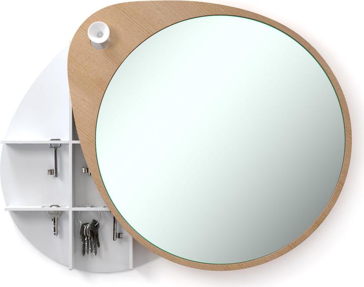 Actual product image Rizz The Cabinet key rack with The Egg mirror