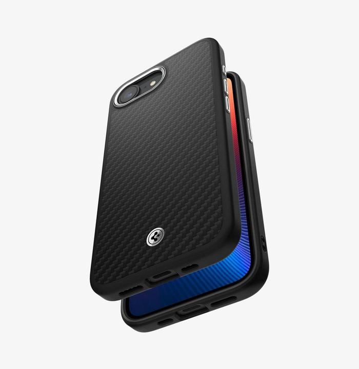Actual product image Spigen Enzo Aramid MagSafe iPhone 16e Case - Black (Apple iPhone 16e)