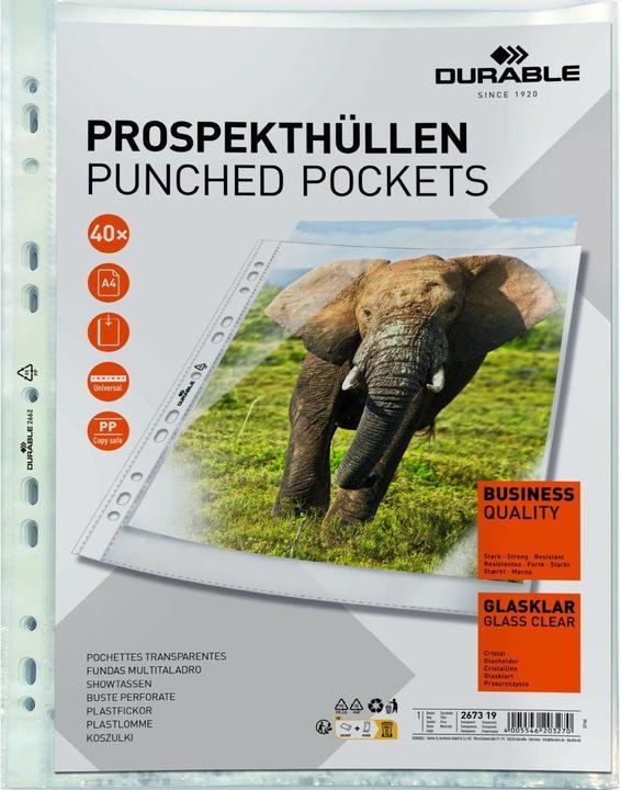 Produktbild Durable Klarsichthülle (A4, 40 x)