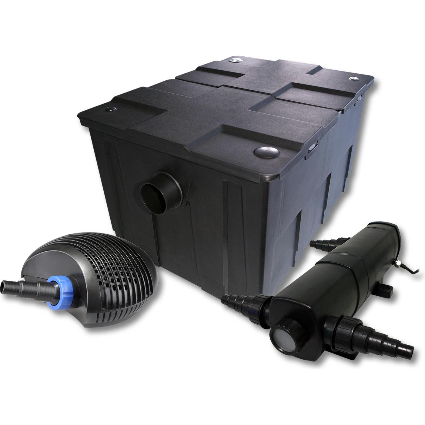 SunSun, Brunnen + Gartenteich, TeichFilter Set für 60000l mit 36W Teichklärer und 40W ECO Pumpe