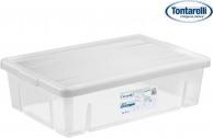 Actual product image Tontarelli Storage bin with lid 28 l Transparent (59 x 39 x 16.5 cm) (0) (39 cm, 28 l)