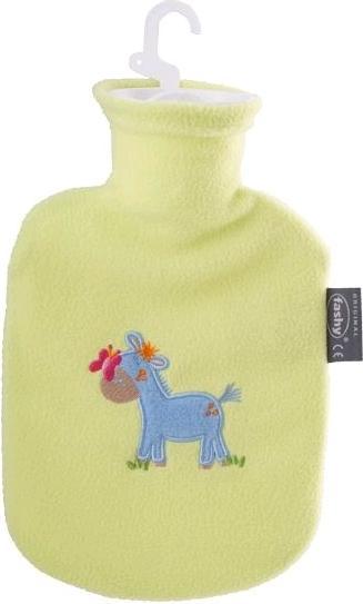 Actual product image Fashy Wärmflasche mit BezugHellgrün, 0,8 l (0.80 l, Bed flask with cover)