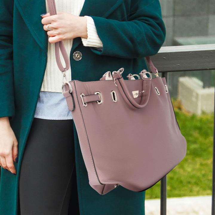 Produktbild Gallantry Rosa genarbte Umhängetasche (5 l)