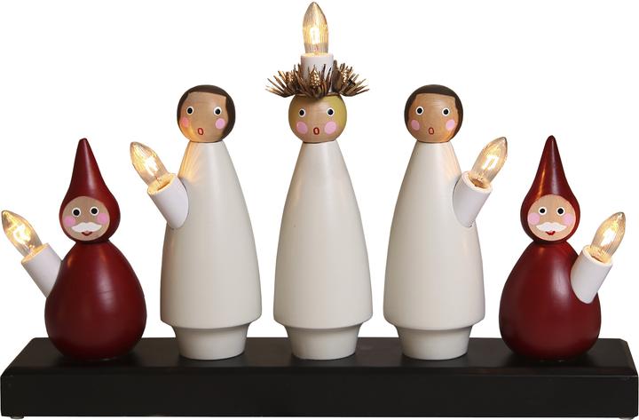 Actual product image Star Trading Lampada decorativa Star TradingLuciakör', legno, rosso-bianco