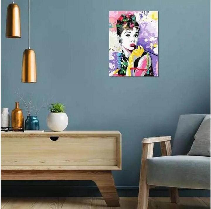 Produktbild Ravensburger CreArt - Malen nach Zahlen 25526 - ART Collection: Audrey Hepburn - ab 14 Jahren