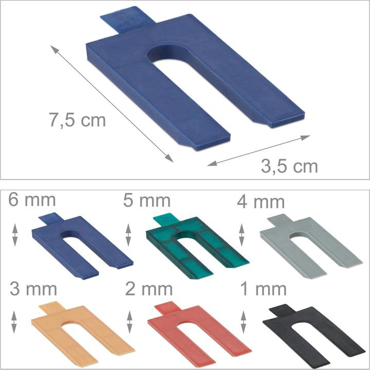 Image du produit Relaxdays 144 distanciatori-plastica (7.50 cm, 3.50 cm)