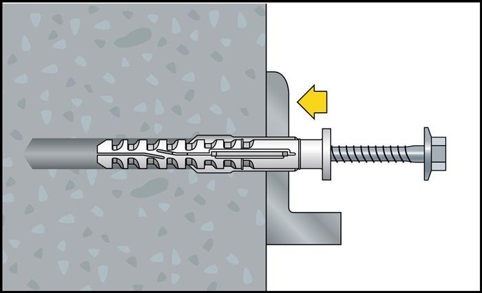 Actual product image Celo Multifunctional frame anchor MFR SB 8-100 TX countersunk collar with Torx screw (50 pcs.)