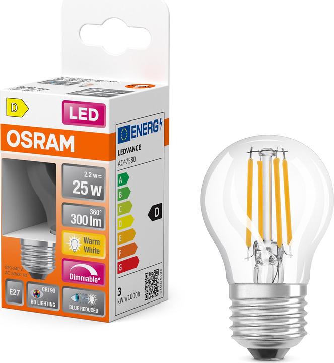 Image du produit Osram LED Superstar Plus Classic P Filament (E27, 300 lm, 6 x)