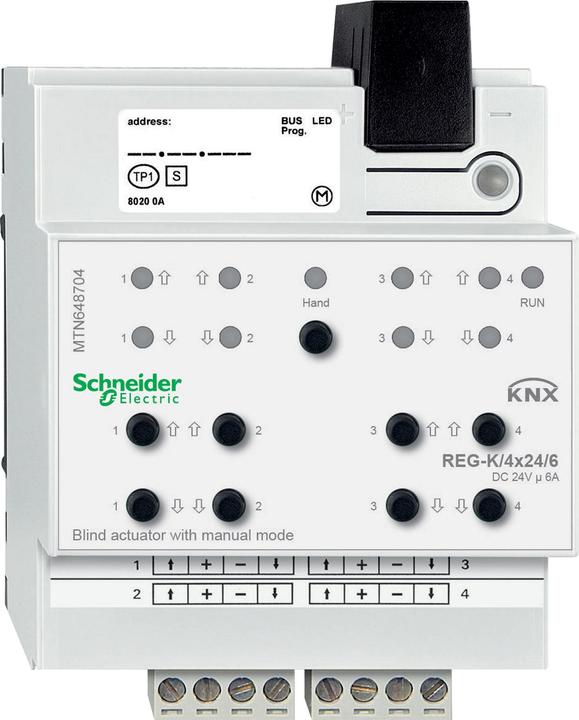 Actual product image APC Schneider Electric shutter actuator REG-K/4x24/6 MTN648704 (Shutter actuator)
