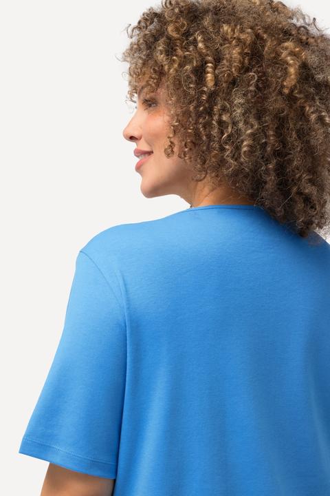 Produktbild Ulla Popken Shirt, doppellagige Vorderseite, Slim, Rundhals, Halbarm (56)