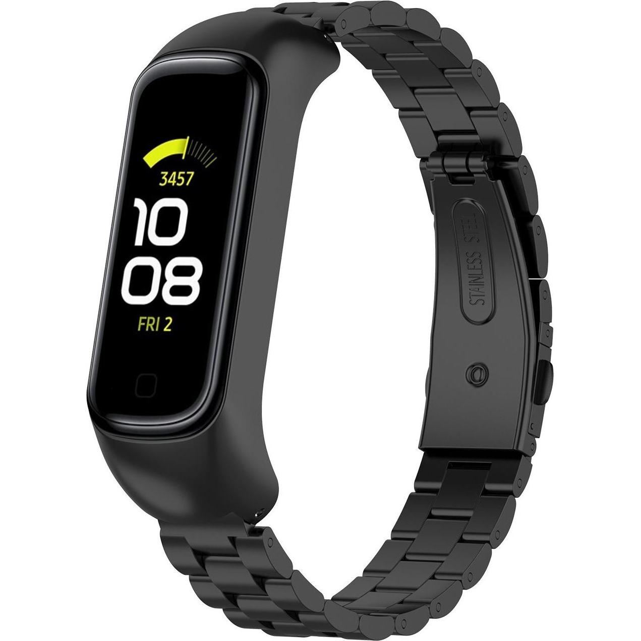 Thumbnail - Strap-it Stahlarmband (Edelstahl), Uhrenarmband, Schwarz