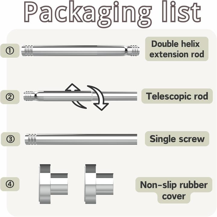 Produktbild Gdevkhn Duschvorhangstange ohne Bohren