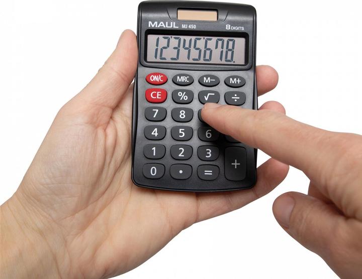 Immagine prodotto Maul Calcolatrice MJ450 Junior Nero (Celle solari)