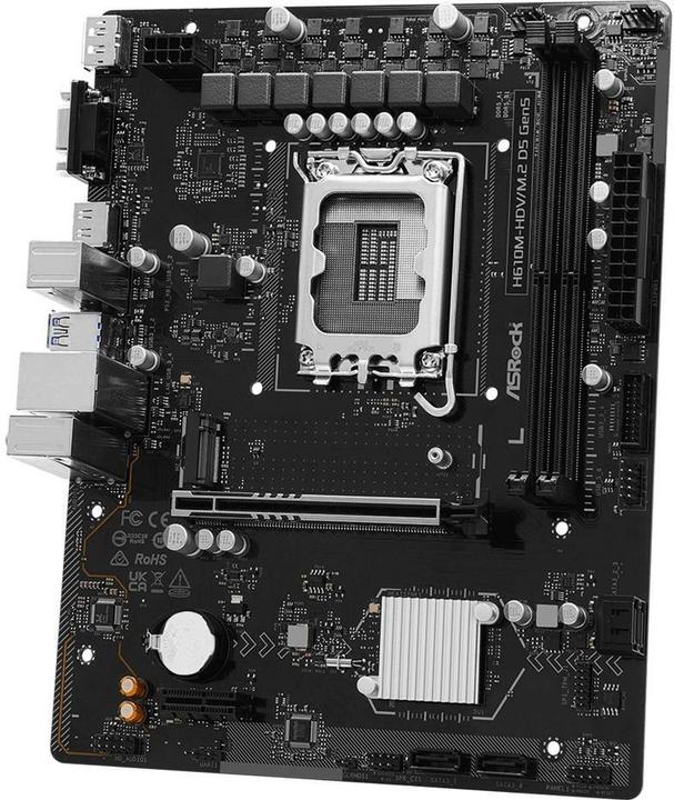 Productafbeelding AsRock MB Intel 1700 H610M-HDV/M.2 D5 GEN5 (LGA 1700, Intel H610, mATX)