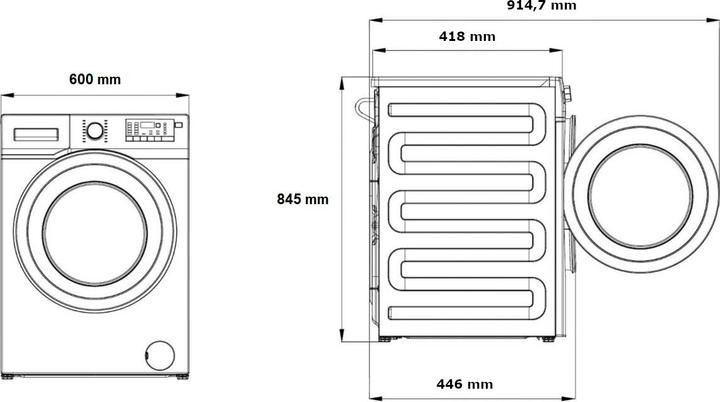 Produktbild Beko BM1WFSU36233WB (6 kg, Links)