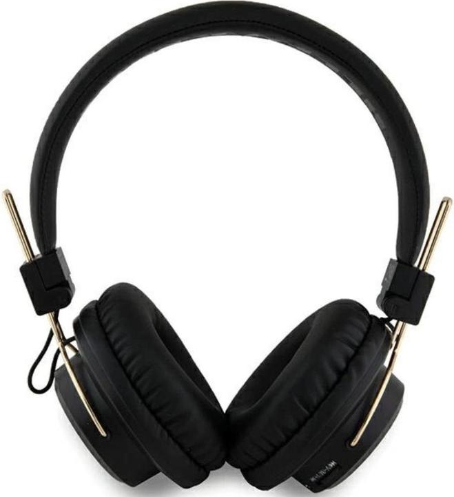 Actual product image Hello Kitty słuchawki nauszne Bluetooth HKBH9KHLMK czarne/black Metal Logo (No noise cancellation, 8 h, Wireless)