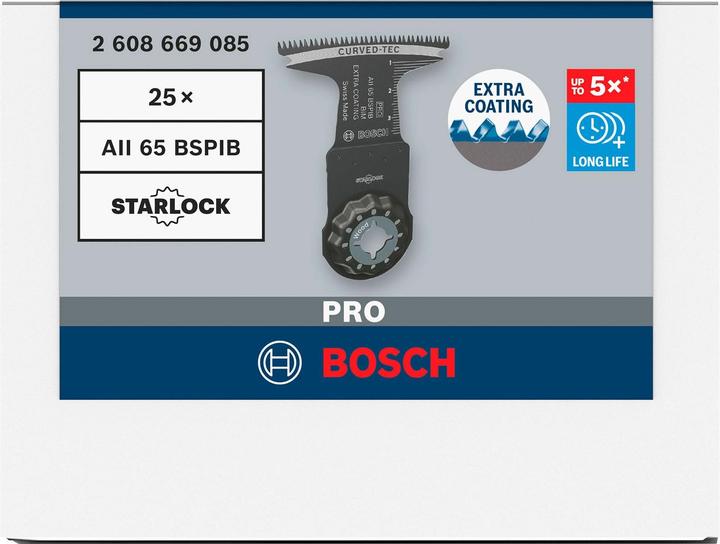 Produktbild Bosch Professional Zubehör PRO AII 65 BSPIB Blatt für Multifunktionswerkzeuge, 65 x 40 mm