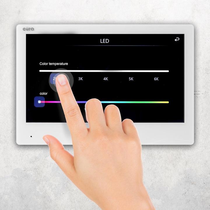 Immagine prodotto Eura 2-Draht Video Türsprechanlage VDP-49A3-2TY weiss Tuya (Cablato, WiFi)