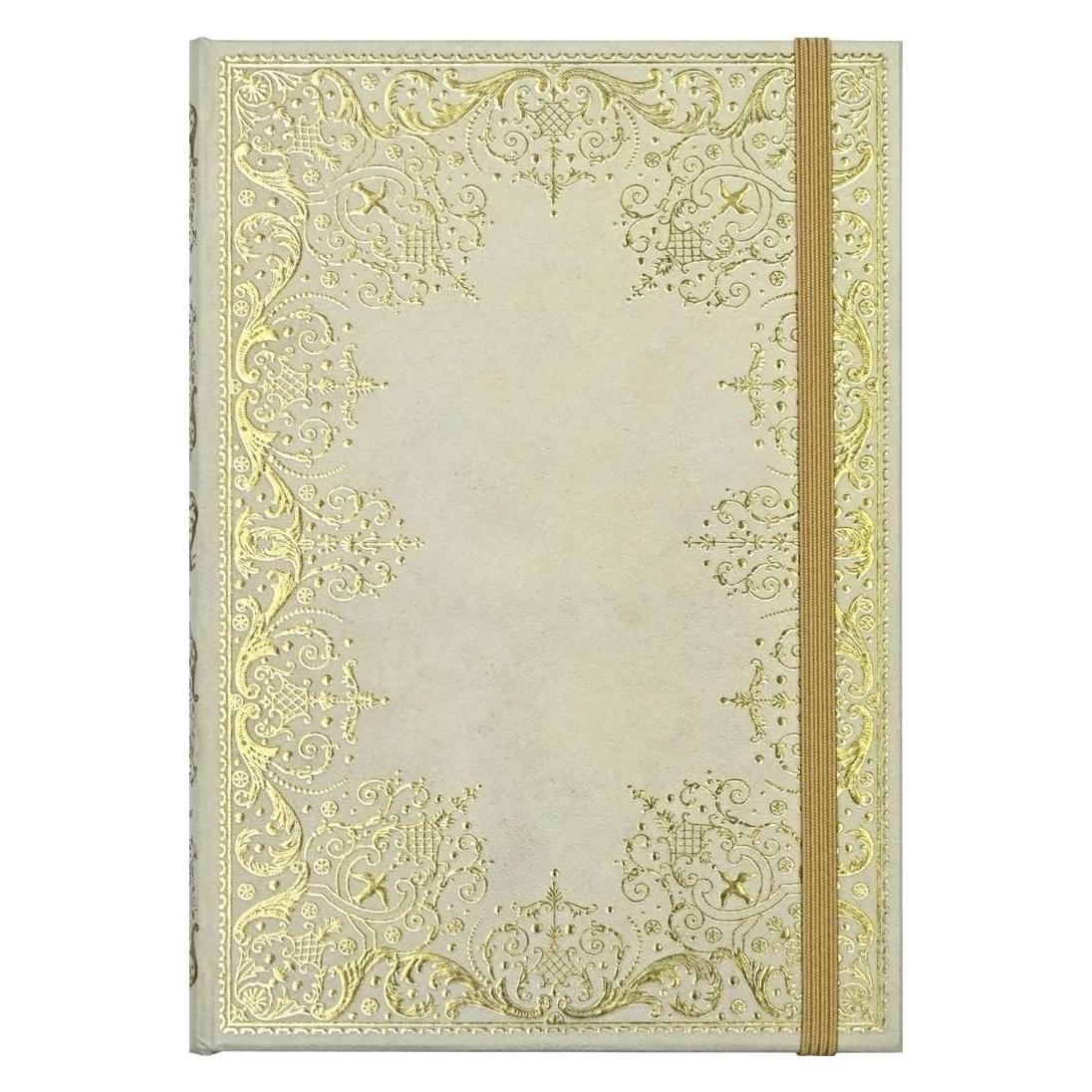 Peter Pauper, Notitieboekje + Schrijfblok, Mini-Elfenbein-Notizbuch (B6, Speciale Groeven, Hardcover)
