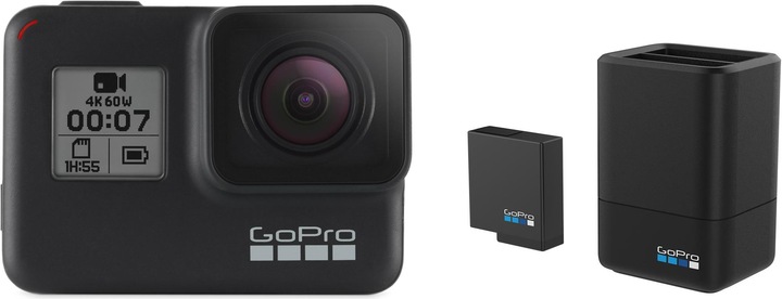 GoPro Hero 7 Black Dual set caricabatterie