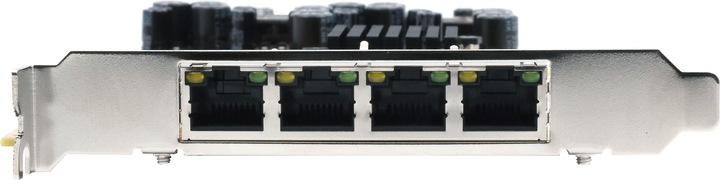 Image du produit Exsys Carte PCI-EXPRESS Quad Ethernet 4xG. Ports 4xGigabit,supportés avec PoE (PCI-E x1)