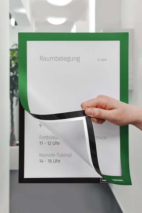 Immagine prodotto Magnetoplan Cornice informativa magnetofix, DIN A4, verde (2 x)