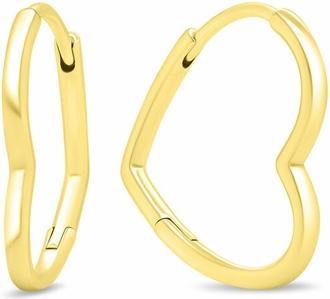 Produktbild Brilio Silver - Timeless Gold Plated Silver Hoop Earrings EA361Y