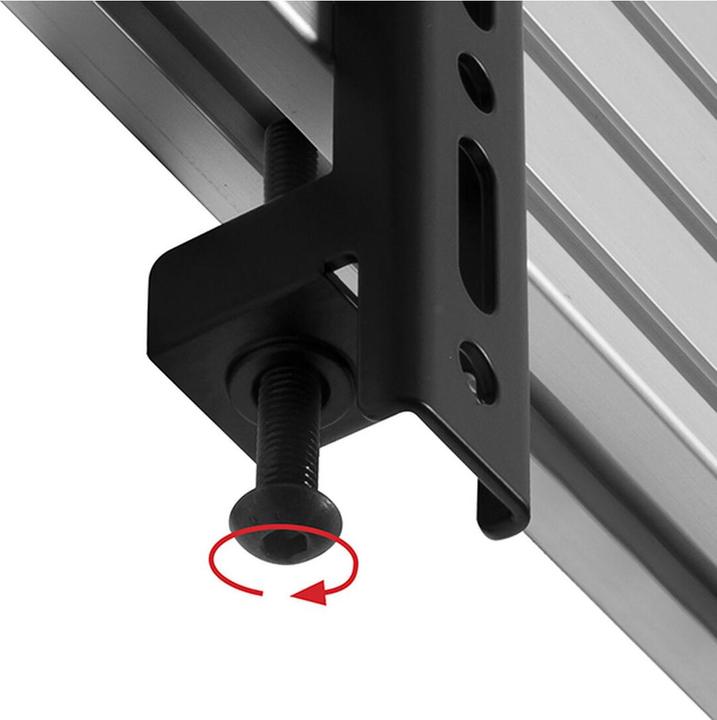 Actual product image b-tech BT8390-VESA200F - Flat Panel Display Mounting Arm - Black - 70 kg - Rail - 119.4