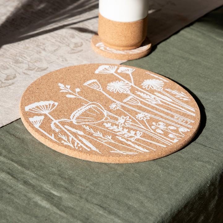 Produktbild Liga Tischset/Untersetzer CORK FLOWERS