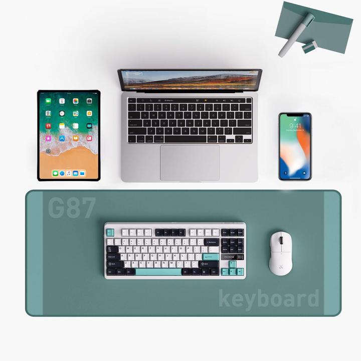 Actual product image Mchose G87 Cyan Blue Cabbage Tofu (US, Cable, Wireless)