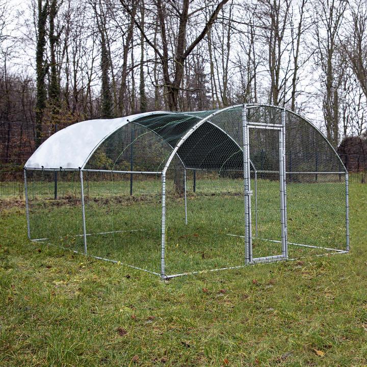 Wiltec Fudajo XXL free-range enclosure 4x2.95x2m outdoor enclosure aviary chicken coop animal enclosure