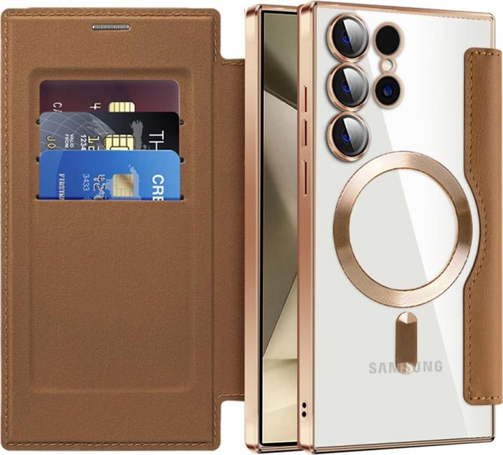 Image du produit Techsuit - SmartMag Book Case - Samsung Galaxy S24 Ultra - Brown (Samsung Galaxy S24 Ultra)
