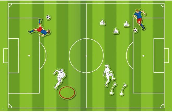 Actual product image Ravensburger Mein Ausmalstickerbuch Fussball - Large book with over 300 stickers, lots of stickers to colour in