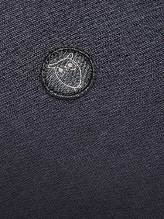 Produktbild KnowledgeCotton Apparel Basic Badge Sweat Black (S)